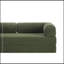 Canapé deux places en velours côtelé avec coussin moelleux-1489647690
