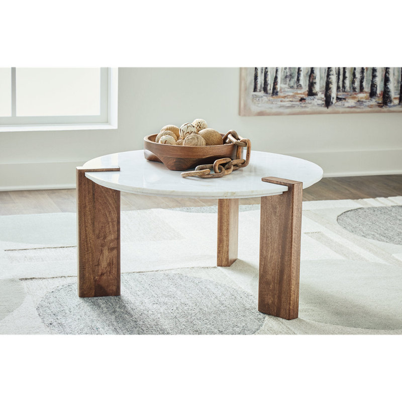 Marble Top Living Room Table Set