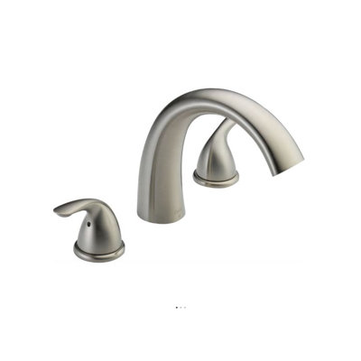 Other Core Double Handle Deck Mounted Roman Tub Faucet Trim