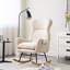 Chaise berçante moderne avec dossier haut
