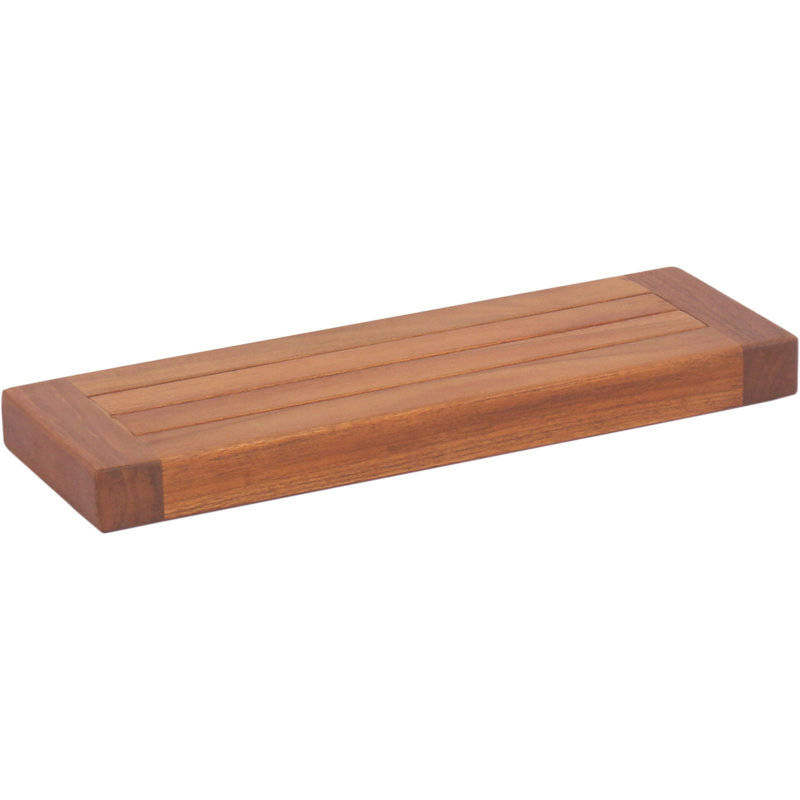 Obi Teak Floating Shelf, 2" H x 18" W x 6" D