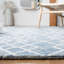 Tapis à motif géométrique en laine et en coton touffeté à la main Gina-1195518085