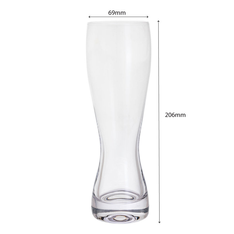 Dartington Crystal Bar Six Beer Glasses