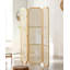 Paravent en bois massif 3 panneaux Burlywood-652195181
