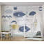 Adhésif mural pelez et collez pour enfants - Poissons et crabes géométriques-375004629-385109849