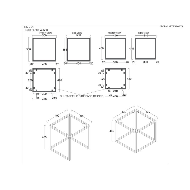Chamness Solid Wood Nesting Tables