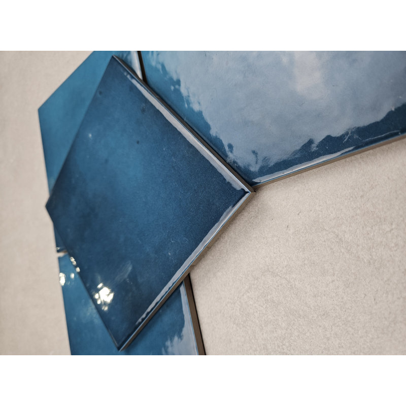 Carreau poli glacier turquoise 6 x 6