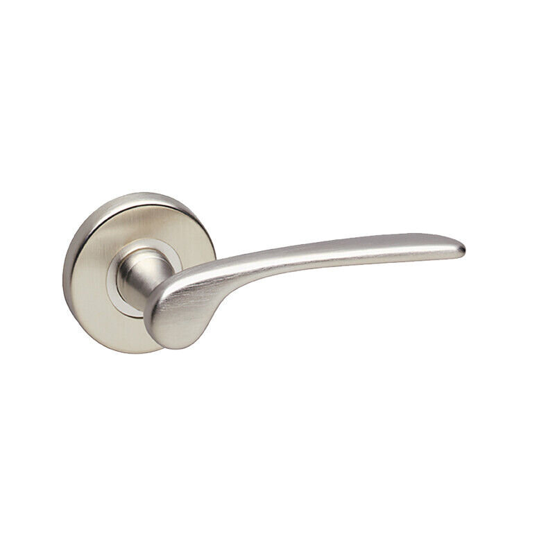 Single Dummy Door Handle, Satin Nickel  Rose