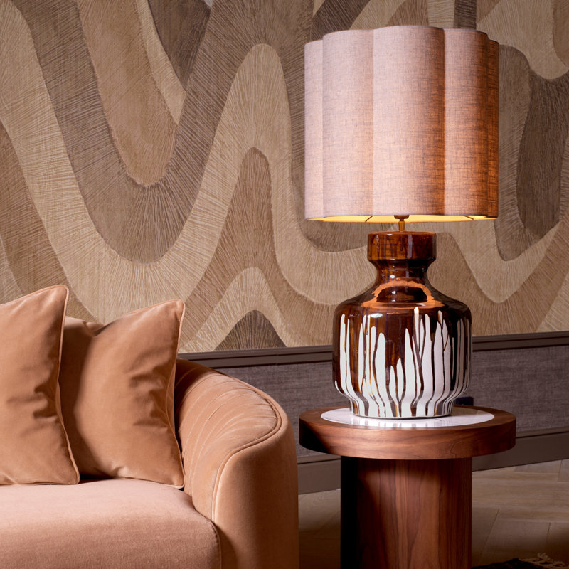 Table Lamp Lorena Incl Shade, Brown