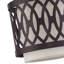Abat-jour rigide semi-encastré 1 lumière en bronze anglais avec tissu fabriqué à la main couleur avoine-2062356122