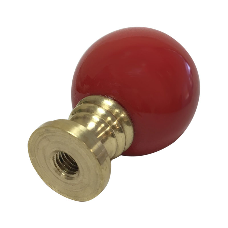 Faîteau de lampe sphérique en céramique, Rouge