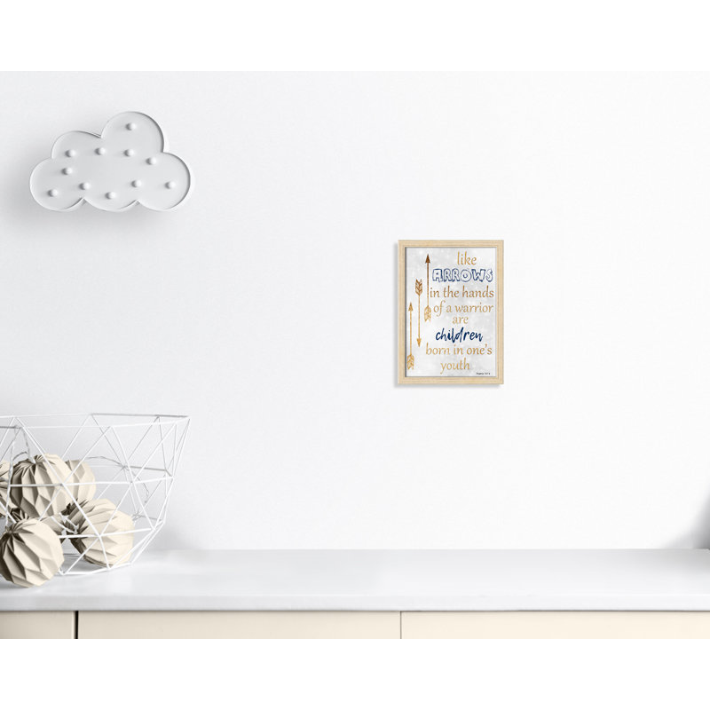 Impression sur papier pour enfants, H 14 po x l 10 po x P 1,18 po, Encadré de boîte beige