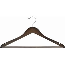 Small Hook Contoured Skirt Hangers With Clips In Bulk Case Of 100
