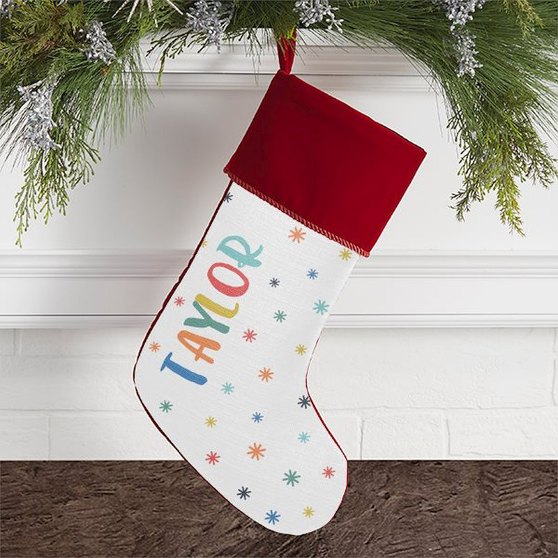 Warm Winter Wishes Personalized Christmas Stocking