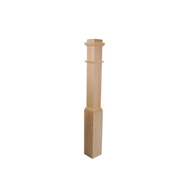 Poteau en forme de boîte 55 po Newel 55 po (SP4091-RO-UNF) - Ensemble de 2