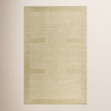 Momeni Simba Geometric Wool Copper Area Rug 2' X 3'