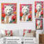 «White Tiger Floral Mix II», reproduction sur toile-1942009587-1942009599