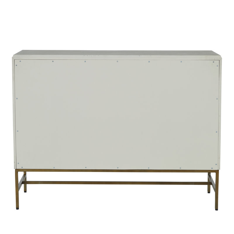 Maya 5 Drawer 44" W Solid Wood Dresser