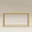 Table large en placage de bois massif rectangulaire de 60 po en chêne délavé, pour le couloir et le vestibule, surface spacieuse, base, aspect subtilement délavé, console à assemblage simple, salon de vestibule, rangement spacieux,