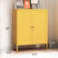 Armoire de rangement verrouillable en métal 2 portes, porte carrée en acier estampé avec 2 tablettes réglables, organisateur multifonctionnel pour l'école de bureau à domicile-568852882