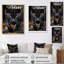 Panthère contrastante II sur toile-91382374-91382379