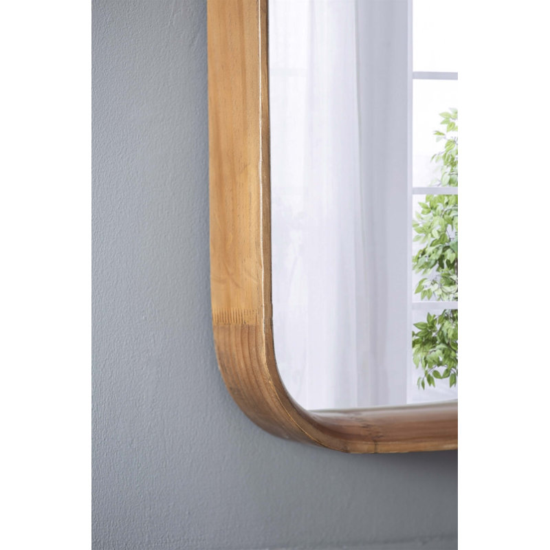 Miroir carré 32 "x32" avec cadre en bois