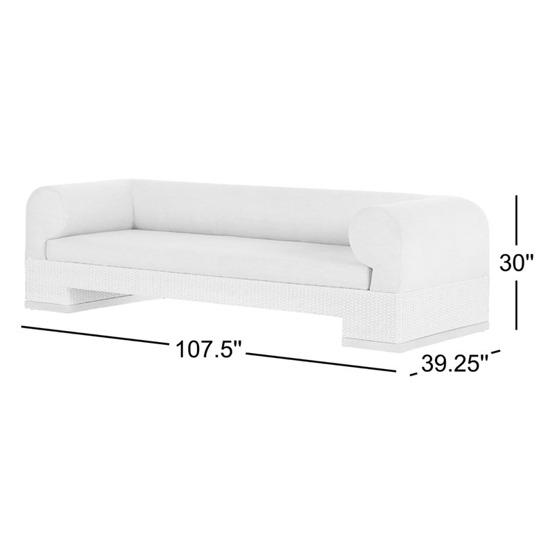 Joss Outdoor Sofa, Faye Sand, Teak