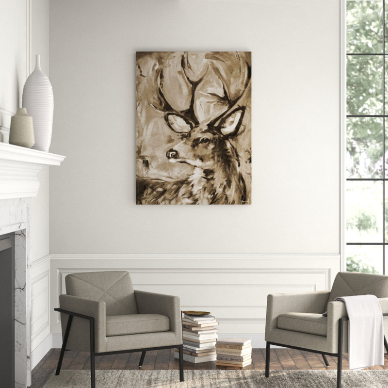 Buck Painting by Altamura Stefano, Outdoor, 48" H x 36" W