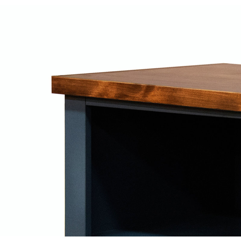 Columbia Bookcase, (5 Shelves) 72"H x 32"W x 10"D, Blue