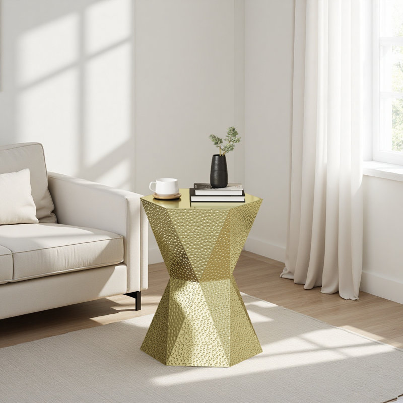 Table d'appoint hexagonale