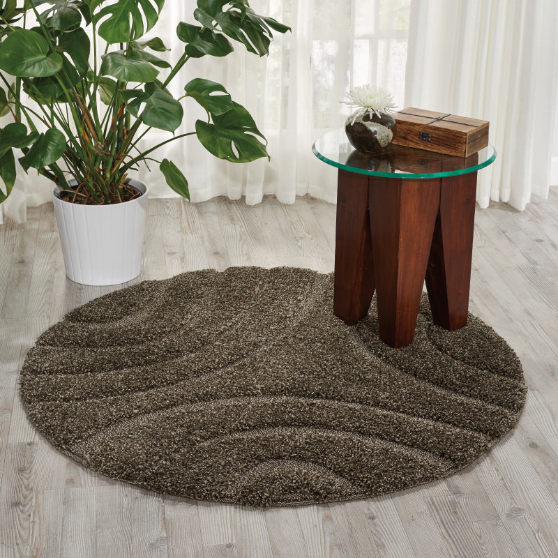 Tonette Abstract Indoor Rug, Round 8'2"