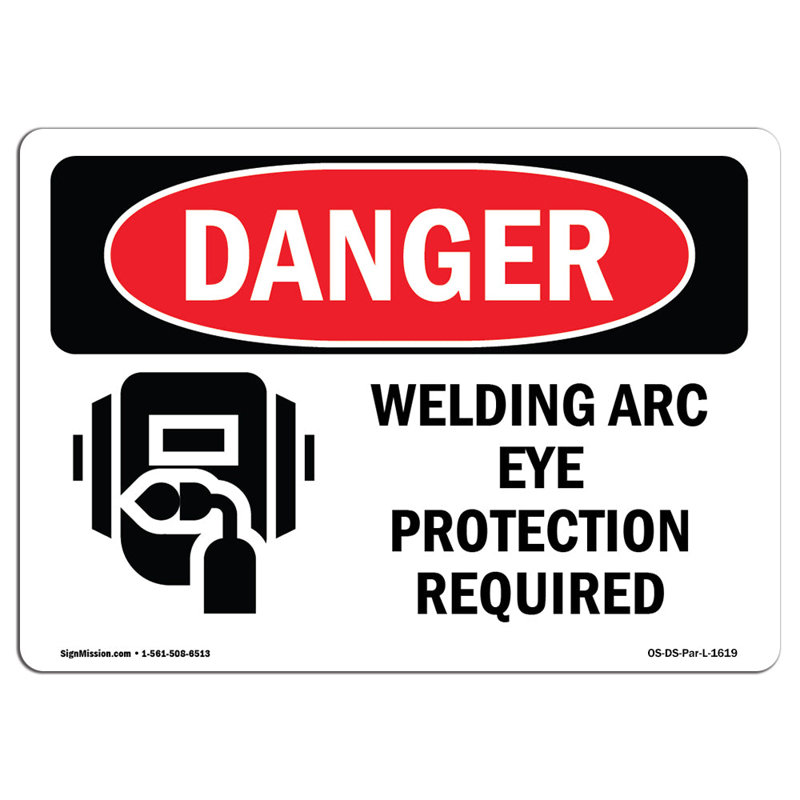 OSHA Danger Sign, 18" H x 24" W x 0.1" D