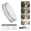 Plafonnier encastré 14 po à DEL, plafonnier DEL à intensité variable 24 W, blanc chaud 3000 K et nickel brossé-55048203-55048204