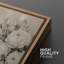 Doux vase floral blanc avec élégance botanique neutre, ensemble de 2 reproductions d'art sur toile encadrées-131653762-131653764