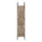 Modern 3 Tier Bookcase, 60"H, Brown Laminate & Black Metal, For Bedroom Office 60"H Bookshelf , Tier, And