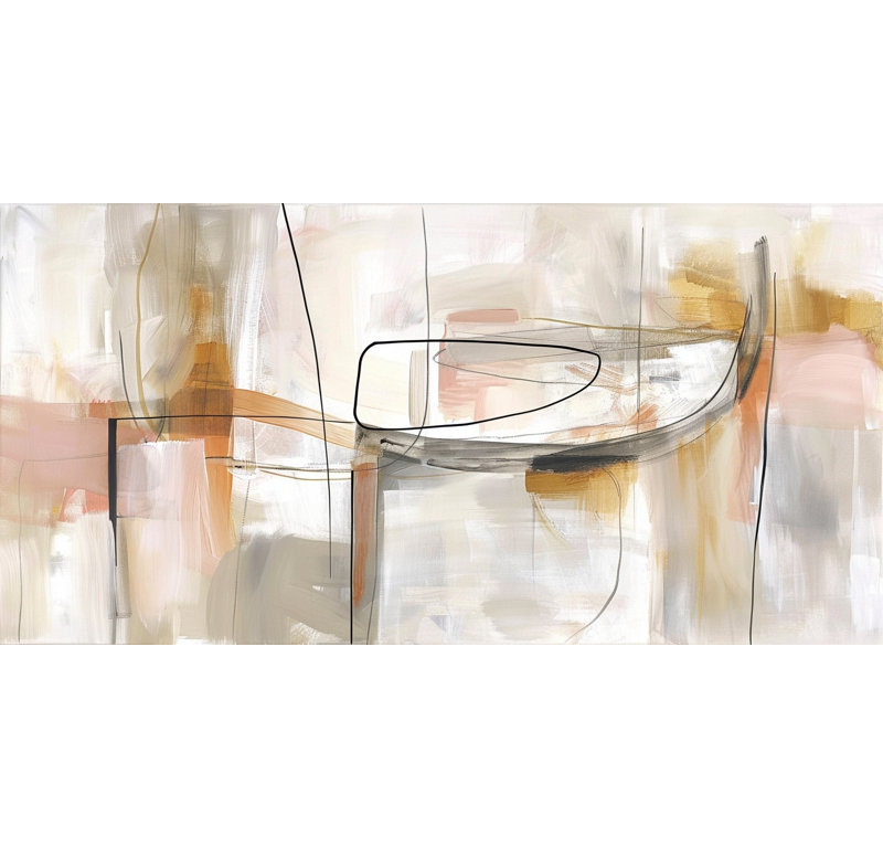 Art mural sur toile Earthline Flow, L 55 po x H 27,5 po x P 1,5 po
