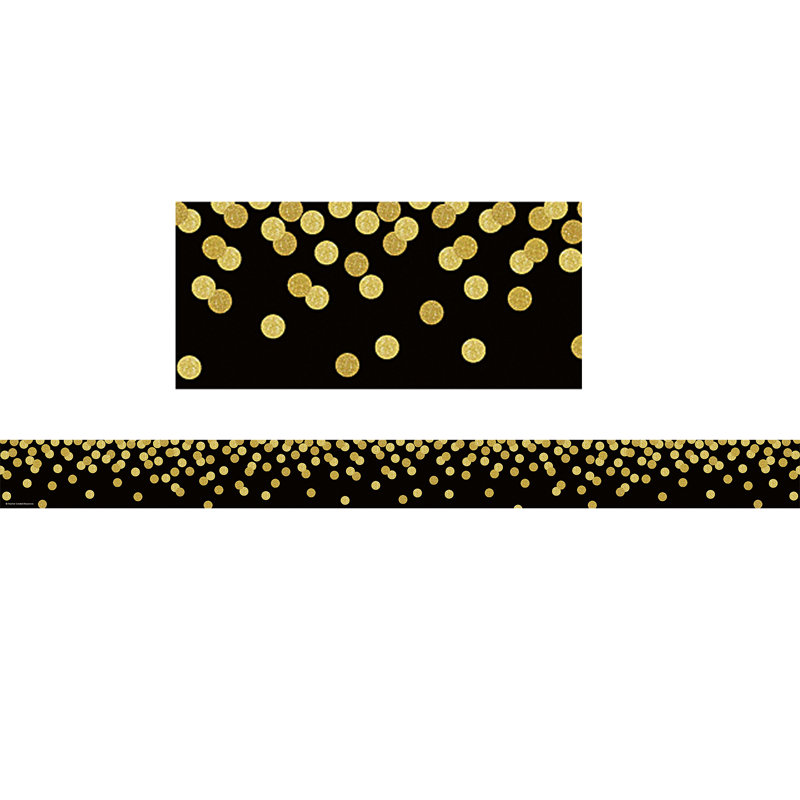 Bordure droite confettis