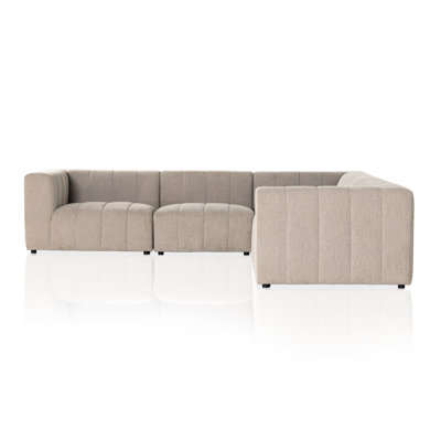 Canapé modulaire de coin de 122 po de largeur Bowry