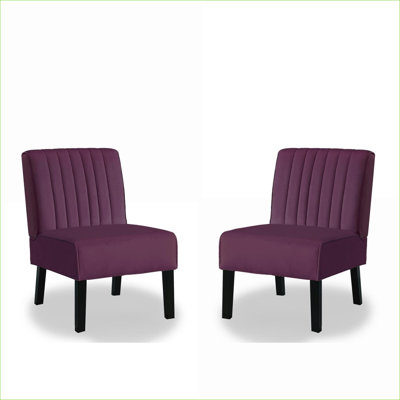 Ensemble de 2 chaises d'appoint Mid Century