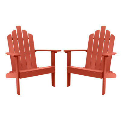 Chaise Adirondack en bois massif Ivania