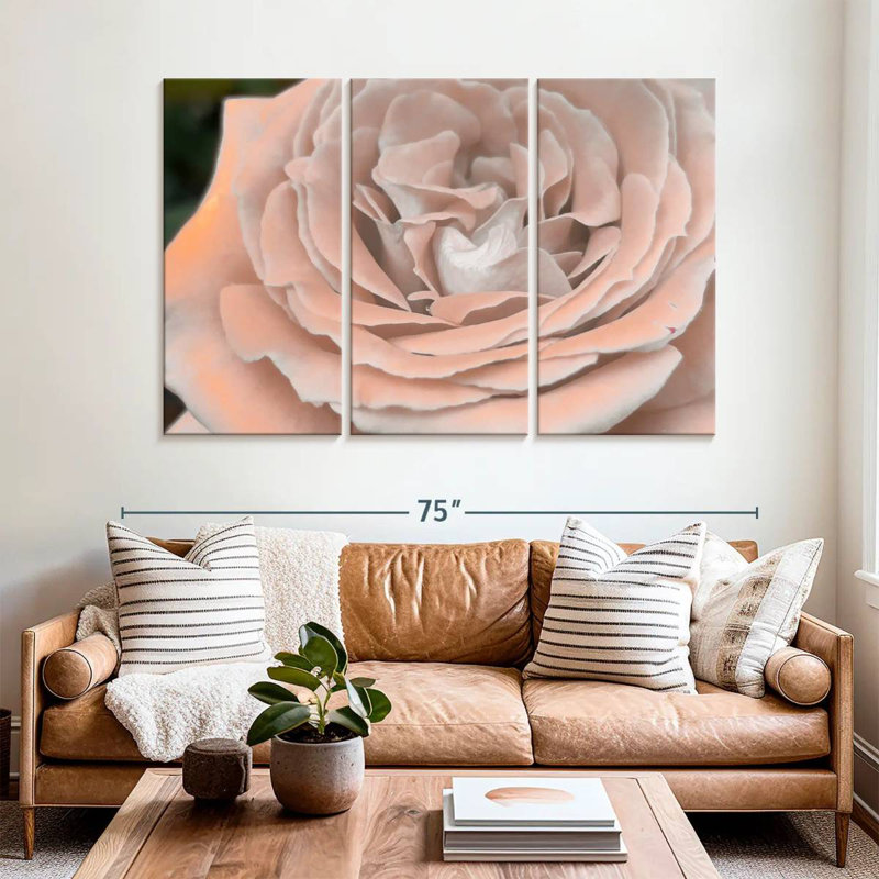 Soft Petal Rose, 28" H x 45" W