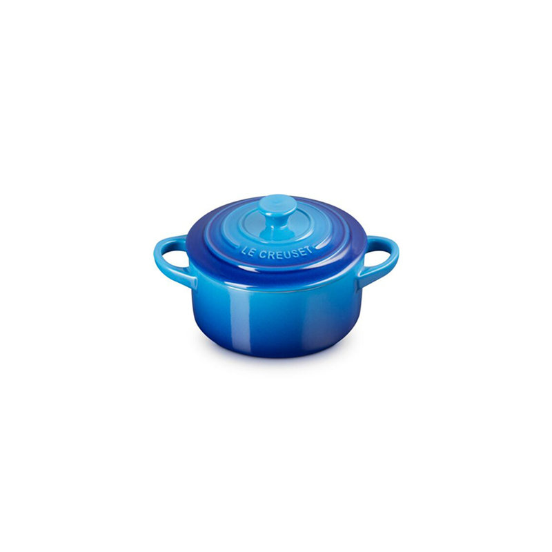 Le Creuset Stoneware Mini Round Cocotte, 24 Ounce, Blue