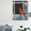 « cardinal window », impression sur toile tendue-33518591