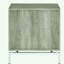 Table basse décorative en chêne gris et chêne blanc vieilli