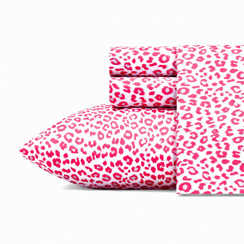 Leopard Soft Queen Sheets - Lightweight Bedding Set, Fade & Wrinkle Resistant, Luxurious Queen Size Bed Sheets, Leopard Print Design