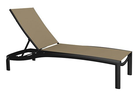 Kor Outdoor Chaise Lounge, Gold Coast, Obsidian