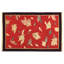 Via Como - 'Falling Leaves Red- Fine' Rug - Size 6' 7" X 9'10"