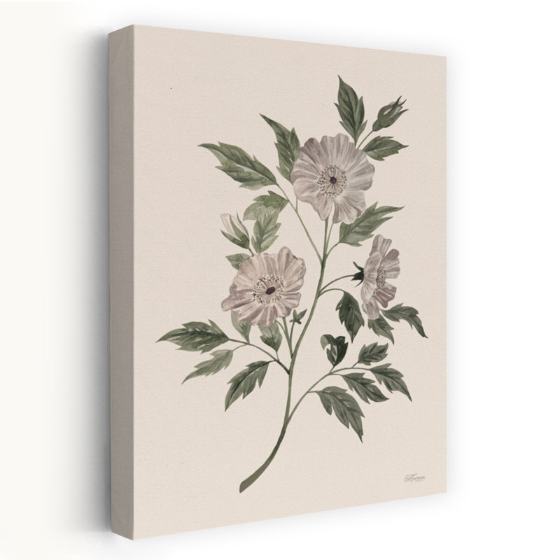 Fleur sauvage rétro, art contemporain contemporain abstrait, H 60 po x l 40 po