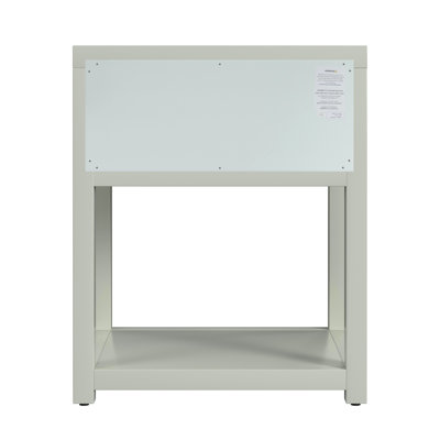Celine 21" 1-Drawer Acacia Nightstand