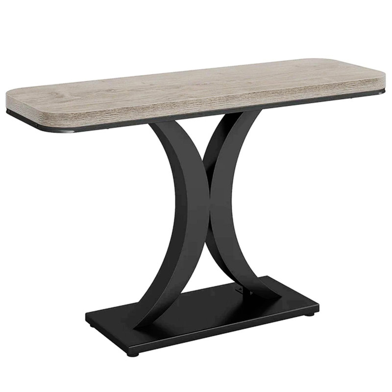 Compact Console Table Modern Industrial Sturdy Versatile Design